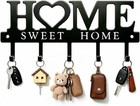Stylish 5-hook Key Rack - Durable  Easy Install Wall Organizer For Every Home