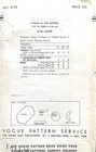 1940 s Vogue Misses  Hat  Pattern 6124 Size 23