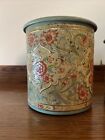 Vintage Metal Tin Container Canister Set Of 4 Raised Floral Made In Holland
