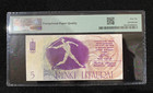 Lithuania 5 Litauru 1991 Pmg-66 Epq Unc