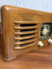 Vintage Zenith Toaster Tube Radio Model 6d525 Beautiful Walnut Cabinet Works  