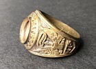 Vintage Brass Ring For Us Army Soldier  Us Army Veteran  Size 9