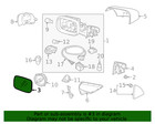 Genuine Volvo Mirror Glass 30745042