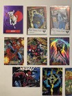17 Marvel   Dc Trading Card Lot - Spider-man  Superman Fleer  Numbered   Foil