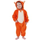 Lonulain Baby Fox Hooded Flannel Romper 12-18m Unisex Halloween Costume Soft Coz