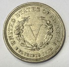 1883 No Cents Liberty V Nickel About Uncirculated Nice Original Crusty Au