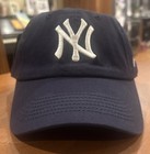 Ny New York Yankees Blue Adjustable Baseball Hat Dad Cap Gorra Curved Bill 47
