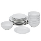 18-piece Dinnerware Set Round Dinner Plates Dish Service For 6 Home Use Kitchen