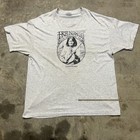 Vintage Hanes Geronimo Native American T Shirt Mens Xl Gray 90s Indian Earth Usa