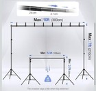 Emart Photo Video Studio Backdrop Support System Kit With Carry Bag