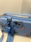 Disney Stitch Blue Pencil Case Zippered Storage Pouch W  Wrist Strap Cute