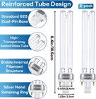 9w Uv Bulb G23 Base 2-pack Pond Aquarium Uvc-9 Germicidal Sterilization