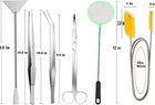 Aquarium Aquascaping Tools Kits stainless Steel Aquarium Plant Tools Tweezers