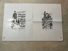 1940 Santa Fe Trail Movie Poster Advertising Errol Flynn Olivia Dehavilland