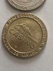 2 Casino Las Vegas  1 00 Slot Machine Gaming Token Silver Dollar Salon Ole Vegas