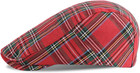 Men s Striped Plaid Newsboy Hat Cabbie Beret Ivy Flat Cap Plaid-multicolor D