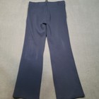 Betabrand Dress Pant Yoga Pants Womens M Petite Navy Blue Textured Bootcut