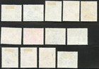 North Borneo 1954-57 Partial Set Scott  261-273  Sg 372-384  Used Qeii