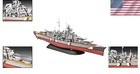 Collectible Bismarck Battleship Model Kit - Includes Display Stand   Decals