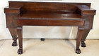 Antique Mid-1800s American Empire Mahogany Sideboard W  Lion Paw Feet 91 w