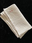 Large Antique French Linen Torchon Towel 3ft 8  1890s Homespun Chanvre Hemp