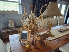 Vintage  Gold Plated Hollywood Regency Dresser Mirror Photo Picture Frame