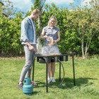 Professional Outdoor 225000 Btu Stove Propane 3 Burner Portable Cooker Bbq Grill