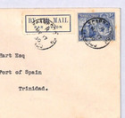 Trinidad   Tobago Air Mail 1930 Cover First Flight  nyrba   muller 27a yx151