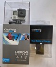 Gopro Hero4 Silver Edition Action Camera Camcorder   Dual Battery Charger Pack