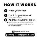500 Custom 4x4 Square Cards Full Color Glossy Or Matte Printing