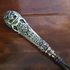 Rare Antique Crisford   Norris Victorian Art Nouveau Silver Boot Button Hook Vgc