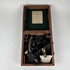 1943 Husun Henry Hughes   Son London Marine Sextant No 37217 Mahogany Box Vtg