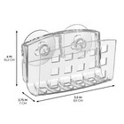 Idesign Sinkworks Kitchen Sink Suction Holder For Sponges  Large  Clear 