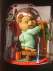 Vintage Christmas Ornament Baby Bear Hanging His Stocking 1994 Traditions