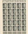 Stamp Germany Mi 799-802 Sheet 1941 Wwii 3rd Reich War Era Hitler Hitler Mnh