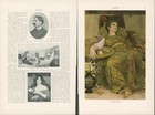 1900 Benjamin O Eggleston Painter White Mantilla Thoughtful Autumn Story T2