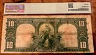 1901 Fr 122  10 Ten Dollars Bison Legal Tender Note Pmg Fine 15