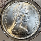 1966 Bahamas One 1 Dollar 0 8 Silver Uncirculated Bu Coin Only 406 000 Minted