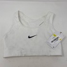 Nike Women   s Swoosh Sports Bra 2 0 Cj5949-100 White black - Size Small