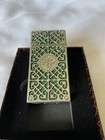 Rocky Patel Burn Double Jet Lighter - Hunter Green With Chrome Plates - New