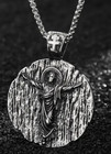 New Round Catholic Jesus Savior Chain Necklace Pendant Christian Silver Cross
