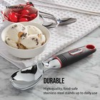 Soft Grips Stainless Steel Ice Cream Scoop With Rubber Black Handle