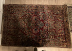Antique Persian Floral Hand Knotted Wool Rug 51  X 78  Red Blue Mahal Sarouk