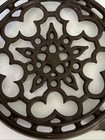 Le Creuset Cousances Cast Iron Trivet Chocolate Brown Enameled   8   France