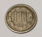      1866 3 Cent Nickel Iii Cent 3cn