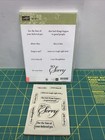 Stampin Up So Sorry Rubber Stamp Set