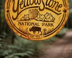 Vintage Yellowstone National Park Porcelain Sign Vintage  Est  1872  Rv Camping