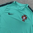 Nike Authentic Portugal National Team Training Jersey Size Medium Teal Dri Fit