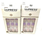  2  Kiss Impress Press-on Manicure Nails Sealed 89031 Imm27 - All I Want