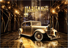 Harlem Nights Backdrop Photography Background 7x5feet Studio Photo Booth Props